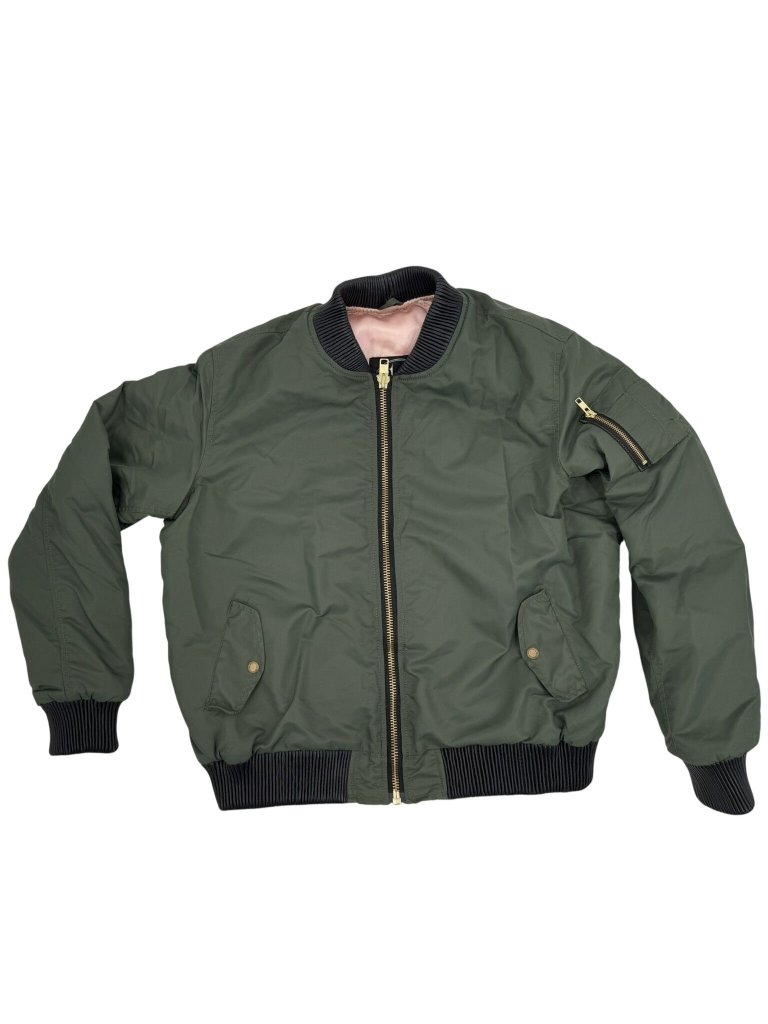 Black Arrow Glory Jacket In Olive Green, Women's Moto Gear, Leather Cuffs, 3xl